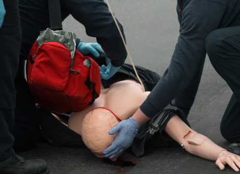 Hands-on emergency medical demonstration